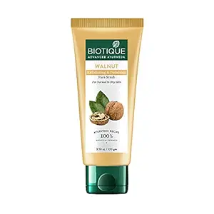 Biotique Walnut Exfoliating & Polishing Face Scrub For Normal to Dry Skin, 100gm