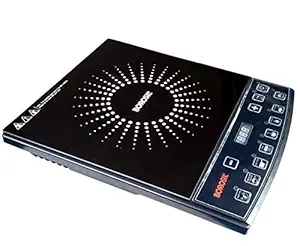 Borosil Smartkook-PC11 Electric Induction Cooktop, Glass Surface, Energy Saving, Flame-free Cooking, Black, 1600W