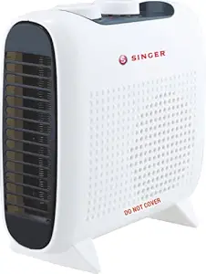 SINGER Magwave Fan Heater 2000 Watts for Room in Winters with Cool Touch Body and Adjustable Thermostat and Thermal Cut-out White