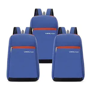 Lavie Sport Sprinter 11 litres Daypack | 1.5 Compartment Unisex Casual Backpack for Boys & Girls (Pack of 3)