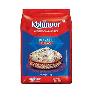Kohinoor Pulao Basmati Rice, 1 kg | Long-Grain Basmati (Cooked grain up to 18 mm) | Aromatic & Flavorful Rice | Ideal for Pulao