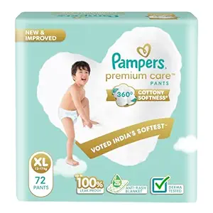 Pampers Premium Care Pant Style Baby Diapers XL 72 Count