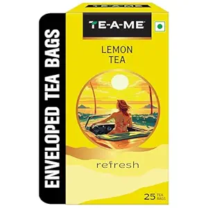 TE-A-ME Lemon Tea - Tea Bags 25 pcs | Lemon Tea Bags 25 Pieces | Lemon Teabags | Christmas Gift | New Year Gift