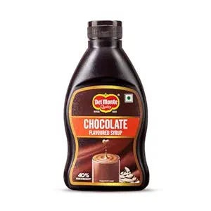 DelMonte Chocolate Flavoured Syrup | 600 Gm Bottle | 40% More Cocoa| Rich Chocolate Flavour, Thick Texture