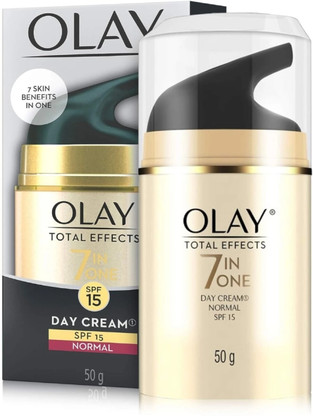 OLAY Total Effects Day Cream with Vitamin B5, Niacinamide, SPF15 (50 g)