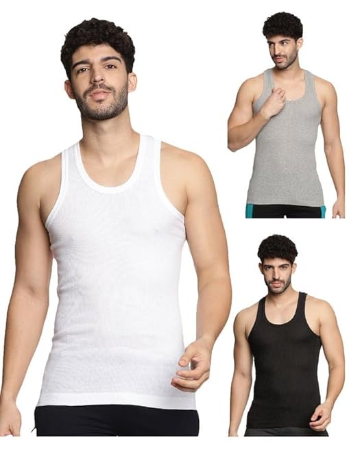 Men's Vest with Drop Needle Design - Mercerized Cotton, Comfortable, Long-Lasting Vest(Color May Vary)