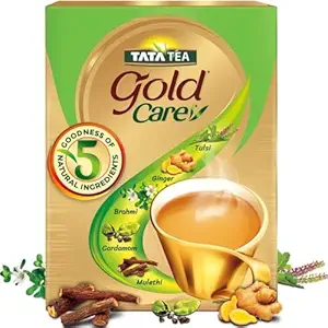 Tata Tea Gold Care 500 gram, Goodness Of Cardamom, Ginger Powder, Tulsi, Brahmi & Mulethi, Natural Ingredients, Exquisite Blend Of Tea, Rich In Taste, Black Tea