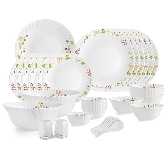 Cello Opalware Dazzle Series Secret Garden Dinner Set 35 Pieces