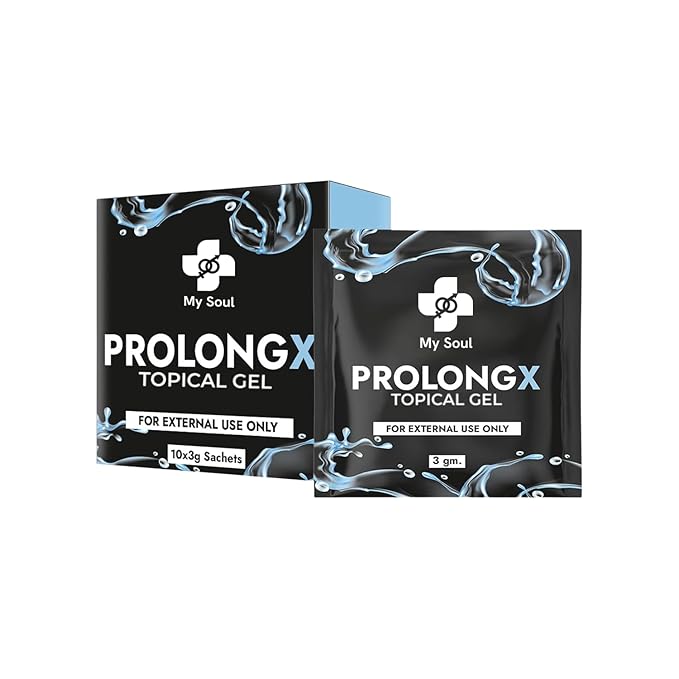 My Soul Topical Gel-Easy Application for Men| Skin Friendly | Sachet-Pack of 10 Sachet (3gm)