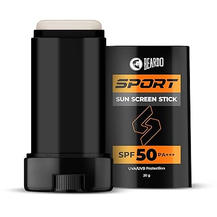 Beardo Sport Sunscreen Stick| Easy Reapplication | SPF 50 Pa+++ Broad Spectrum