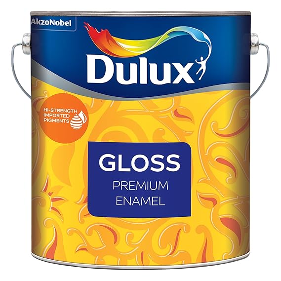 Dulux Gloss | Premium Enamel Paint for Decoration & Protection | Ideal For Painting Household items & furniture made of steel, wood, and aluminium, 4 Litres, PO Red