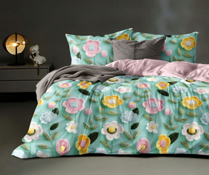 NCS Cotton King Flat 320 TC Floral Bedsheet