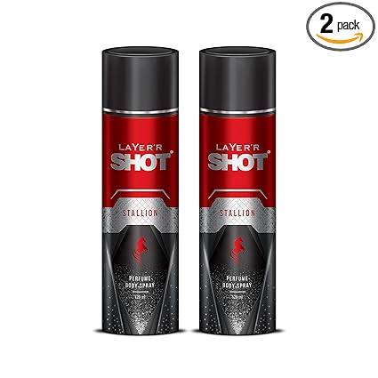 Layer'r Shot Stallion Body Spray For Men - Long Lasting Fragrance