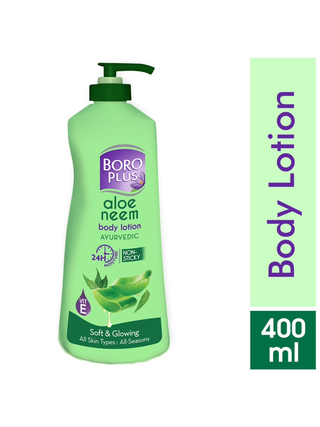 Aloe Neem Body Lotion with Vitamin E for Soft & Glowing Skin - 400ml