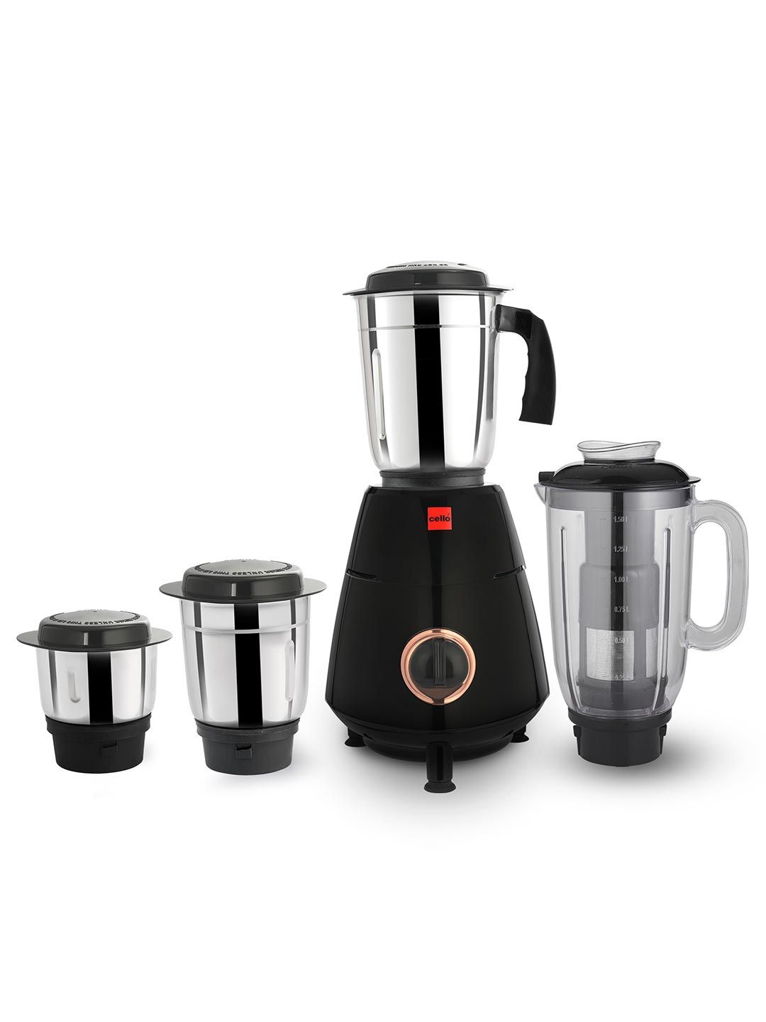 Imperia Stainless Steel Black & Copper Mixer Grinder 750Watts- 3 SS Jars