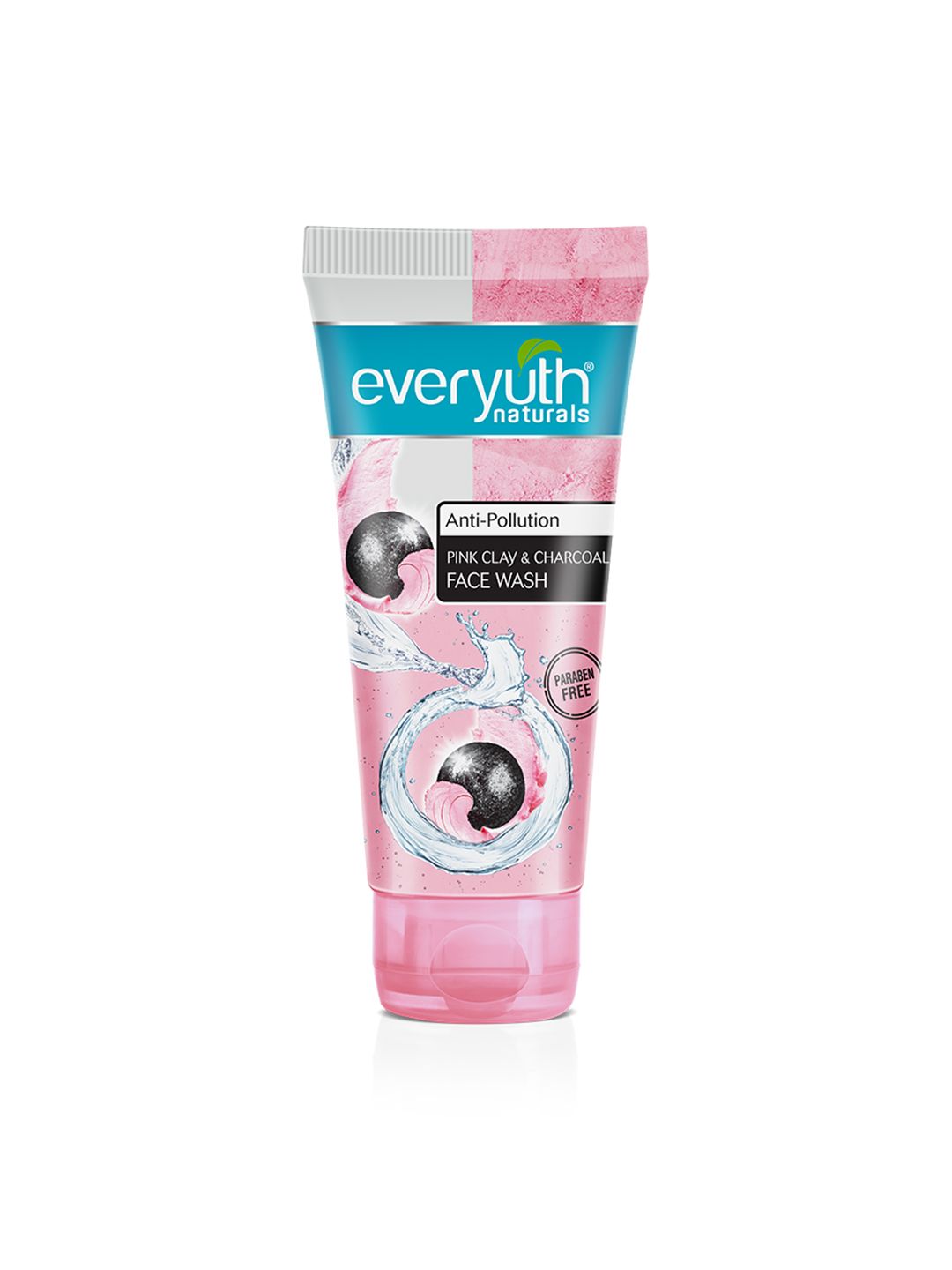 Anti Pollution Pink Clay & Charcoal Face Wash For Oily & Dry Skin - 50g