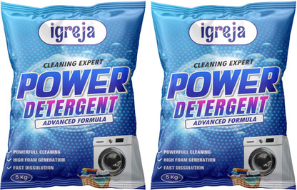 IGREJA Power Detergent Powder | Advanced Cleaning Formula | 10 kg