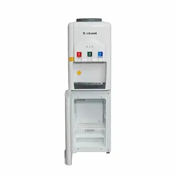 Rockwell Water Dispenser with Refrigerator, Xtra Pure R-G, Hot, Cold & Normal, Low Power Consumption, White