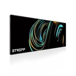 STRIFF Extended Size (800 mm x 300 mm x 3 mm) Gaming Mouse Pad| Stitched Edges| Non-Slip Rubber Base|Computer Laptop|Keyboard Mouse Pad for Office & Home (Universe)
