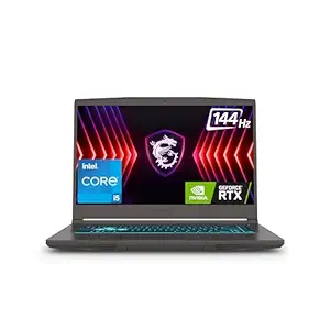 MSI Thin 15, Intel 13th Gen. Core i5-13420H, 40CM FHD 144Hz Gaming Laptop(16GB/512GB NVMe SSD/Windows 11 Home/NVIDIA GeForce RTX 3050,GDDR6 4GB/Cosmos Gray/1.86Kg), B13UC-1805IN