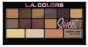 L.A. Colors Sweet 16 Color Eyeshadow Palette, Seductive, 20g