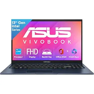 ASUS Vivobook 15, 13th Gen, Intel Core i3-1315U, 16GB RAM, 512GB SSD, FHD, Anti-Glare, 15.6", 39.6 cm, Windows 11 Home, M365 Basic(1yr)* Office24, Quiet Blue, 1.70 kg, X1504VA-BQ342WS, Laptop