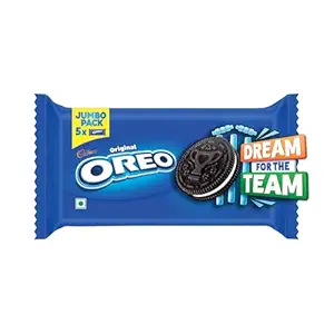 Cadbury OREO Vanilla Flavour Creme Sandwich Biscuit Jumbo Pack, 459.25 g