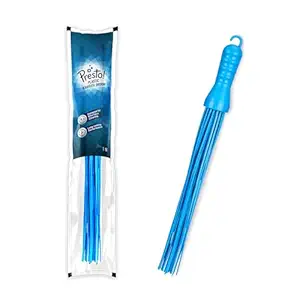 Presto! Plastic Kharata Broom, Hard Bristle Broom, Hard Floor Cleaner | Pack of 1, Blue