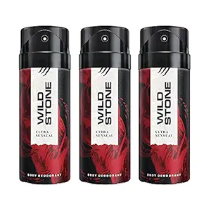 Wild Stone Ultra Sensual Deodorants for Men - Long Lasting Intense Fragrance