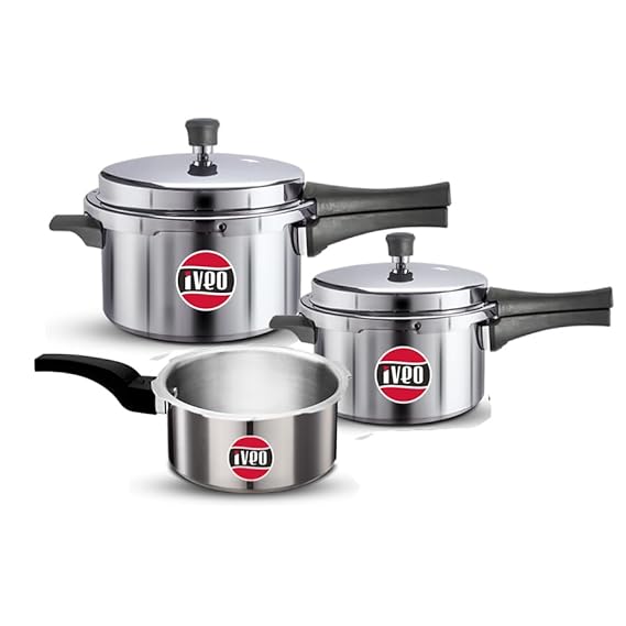 Iveo Toughmade Aluminium Pressure Cooker Cookware Set
