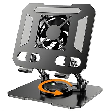 VOCO Rotatable Aluminium Laptop Stand with Magnetic Cooling Fan for 360 Rotation
