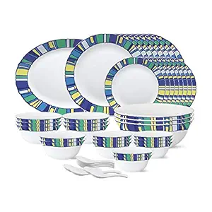 Larah by BOROSIL Opalware Dinner Set - 44 Pieces