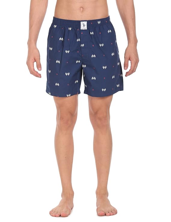 U.S. POLO ASSN. Men's Comfort Fit Print Cotton I663 Boxers (Pack of 1)