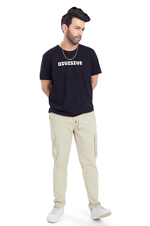 DIVISIVE Men's Cotton Cargo || Cargo Pants for Men || Casual Relaxed Fit (Cargo - 101-120)