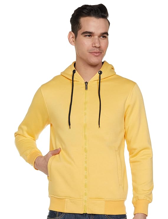 Qube By Fort Collins Men Cotton Hooded Sweatshirt