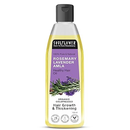 Soulflower Rosemary Lavender Amla Hair Oil for Hair Growth & Hair Fall Control