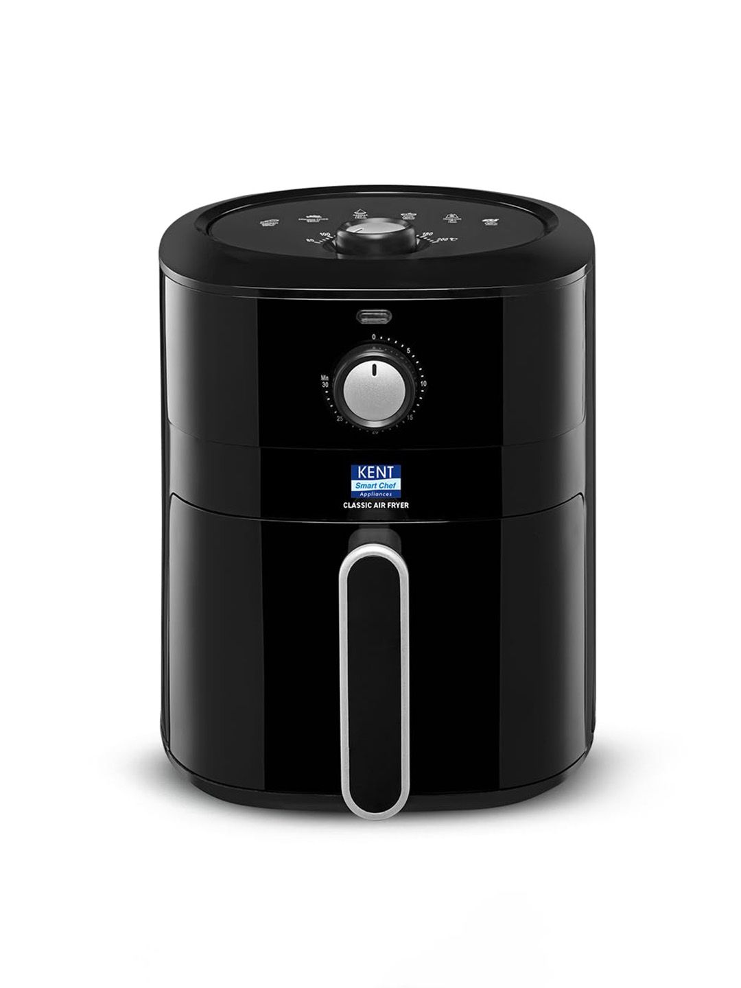 Black Stainless Steel Air Fryer - 4 L