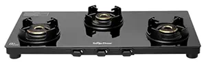 Surya Flame 3 Burner Gas Stove | 5 Years Warranty | ISI Certified