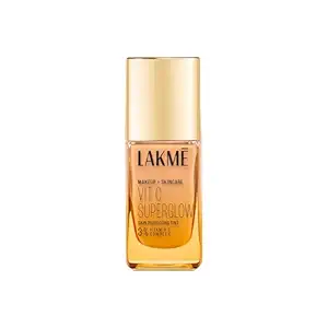 Lakme Makeup+Skincare VitC Superglow Skin Perfecting Tint Warm Crme W120 25ml