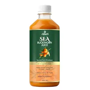 Sea Buckthorn Juice 500 ML | Buckthorn Berry Herbal Juice with Omega 3 6 7 9