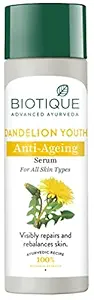 Biotique Dandelion Youth Anti-Ageing Serum| Ayurvedic and Organically Pure