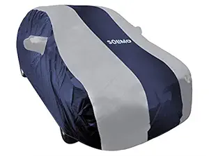 Amazon Brand - Solimo Cover for Maruti Dzire (Dark Blue & Silver)