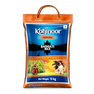 Kohinoor Mogra Rice 5Kg | Premium Mogra Rice | Long Grains & Rich Aroma | Ideal for Daily Meals | Pack of 1