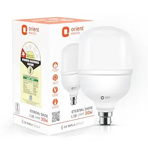 Orient Electric Eternal Shine LED Bulb | 30 Watts | 12 Months Warranty | Cool White (Pack of 1) | 25000 Hours + 180 degree coverage | BIS Certified