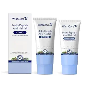 WishCare Multi Peptide Anti Hairfall Shampoo & Conditioner | Hair Fall Control & Thicker Hair