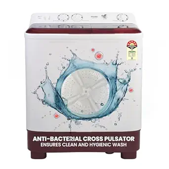 Haier 7 Kg 5 Star Semi Automatic Top Load Washing Machine with Anti Bacterial Cross Pulsator