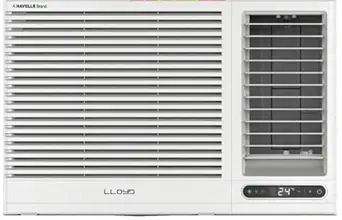 Lloyd 1.5 Ton 3 Star Fixed Speed Window AC (Copper, White With Silver Deco Strip, GLW18C3YWSEA)