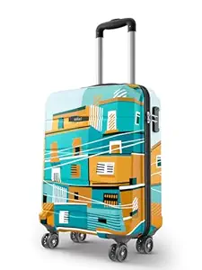 Safari Oasis Trolley Bag Cabin Size, 8 Wheel Luggage Suitcase for Travelling Men