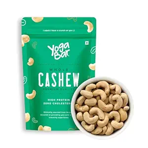 YogaBar Premium Cashews 500g | Whole 320 Kaaju| 100% Natural King Size Crunchy Kaju |
