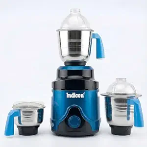 MasterChef 1200 Watts Mixer Grinder, 3 Jars, Blue | Powerful Motor for Indian Cooking